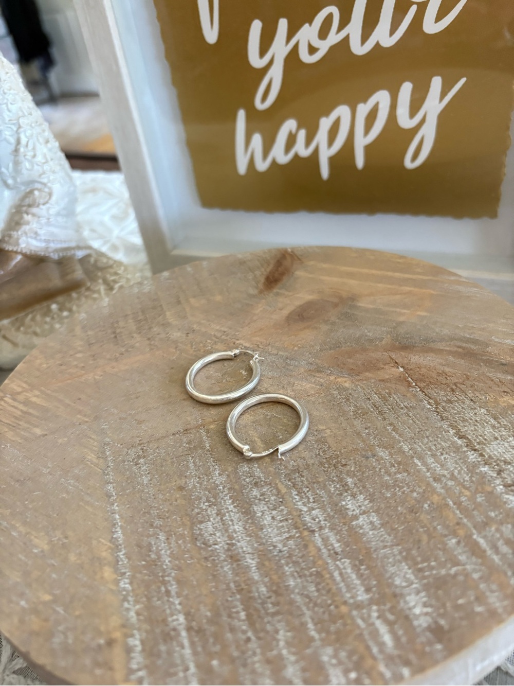 Simple Silver Hoop Earrings - Classic Small Hoops
